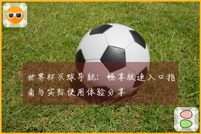 世界杯买球导航：畅享极速入口指南与实际使用体验分享